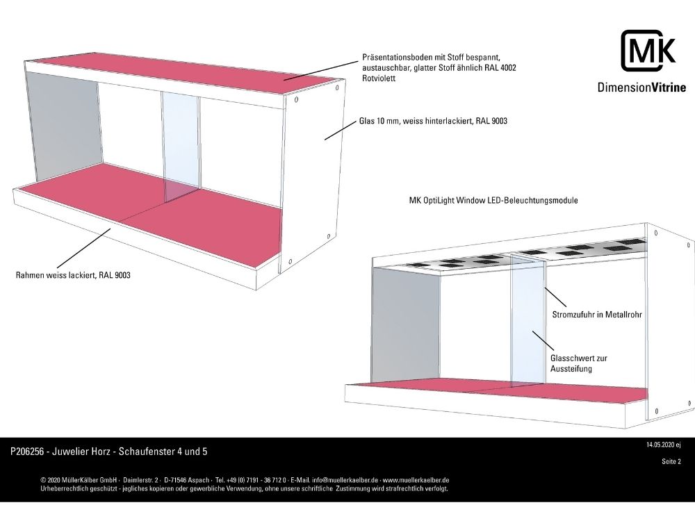 Schaufenstermodule bei Juwelier Horz