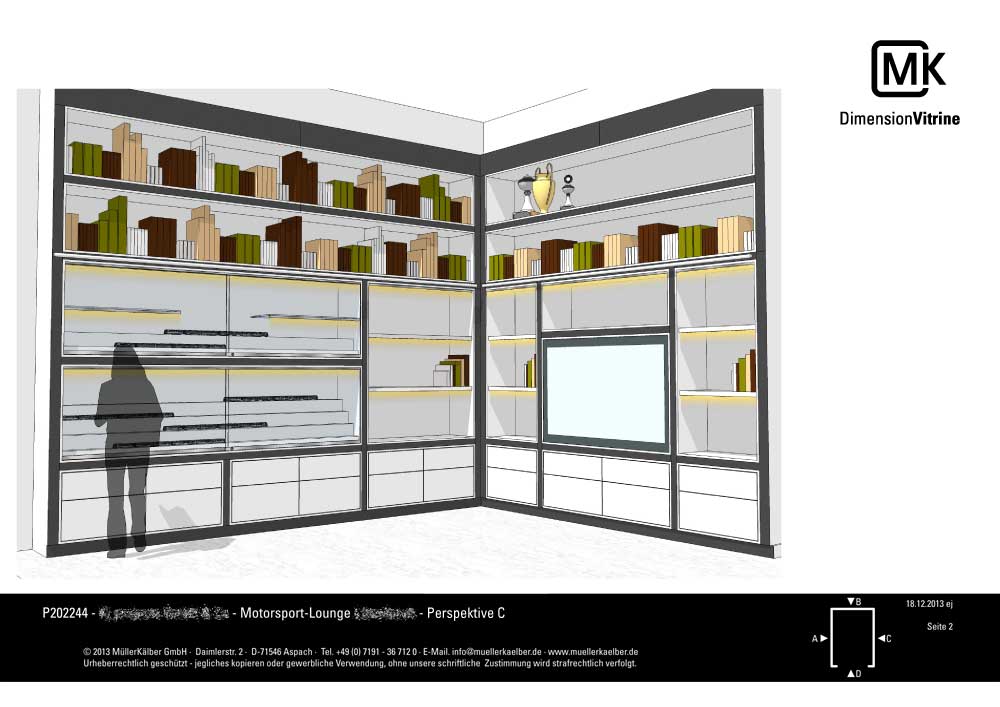 Motorsportlounge - Vitrinen für Modelle